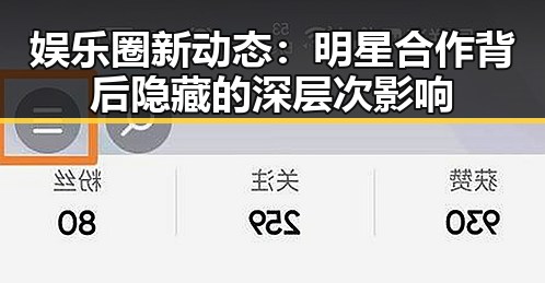 娱乐圈新动态:明星合作背后隐藏的深层次影响